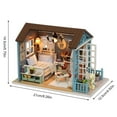 thumbnail image 2 of Kit De Casa De Muñecas En Miniatura De Bricolaje, Kit Ensamblado De Casa De Muñecas En Miniatura Amueblada Con Corte Preciso, Apariencia Cálida Para El Hogar, 2 of 7