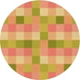 thumbnail image 1 of Ahgly Company Machine Washable Indoor Round Transitional Orange Area Rugs, 7' Round, 1 of 7