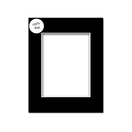 ADF Mat 16x20/11x14 Rag WhtCore Black