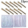 thumbnail image 2 of Coofit Hair Pin Casting Mold DIY Barrette Silicone Mold Epoxy Mold with 10 Hair Clip, 2 of 10