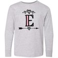thumbnail image 3 of Inktastic Letter E Monogram Tribal Arrow Long Sleeve Youth T-Shirt, 3 of 5