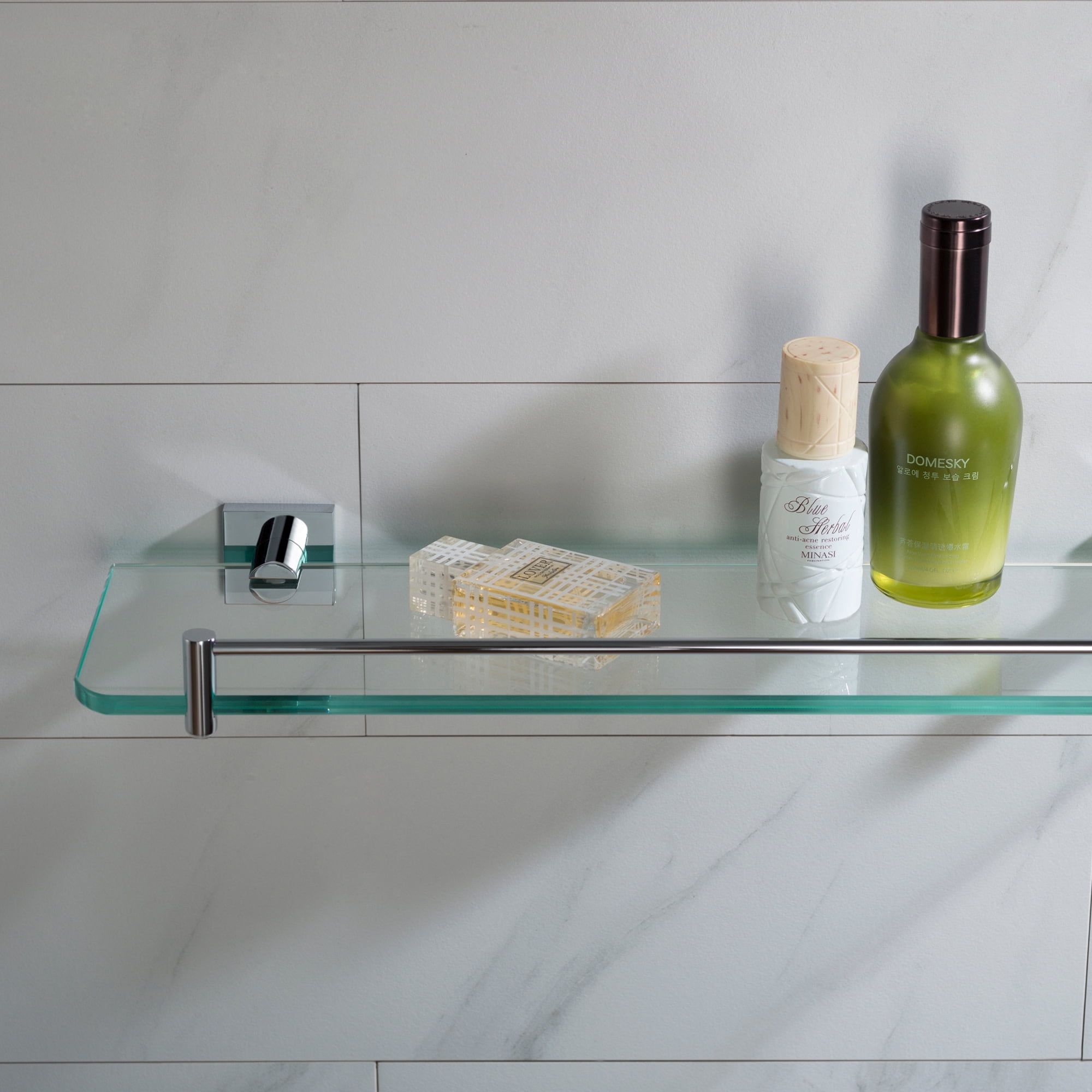 Kraus Bathroom Shelf Shower Organizer, Brushed Nickel
