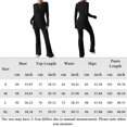 thumbnail image 3 of Ensemble haut à col rond et pantalon large pour femme - Costumes simples et amples pour la maison (negro XL), 3 of 9