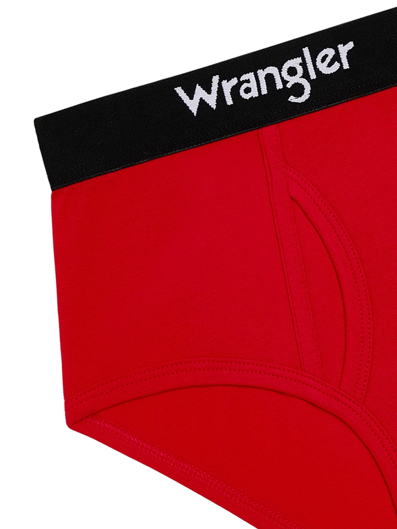 Wrangler Boys' Cotton Briefs, Soft Boys Underwear w/ 4-Way Stretch, Medium, 5-Pack
