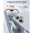 thumbnail image 4 of KOMI Designed for iPhone 16 Case,Shockproof Liquid Silicone Protective Phone Case with Soft Anti-Scratch Microfiber Lining Ultra Slim Drop Protection Phone Cover 6.1 inch Blue Gray, 4 of 5
