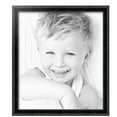 thumbnail image 2 of ArtToFrames 20" x 23" Black Engraved Edges Picture Frame, 20x23 inch Black Wood Poster Frame (WOM-4055), 2 of 8