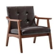 thumbnail image 4 of Convenience Concepts Take a Seat Natalie Accent Chair, Espresso Faux Leather/Espresso, 4 of 10