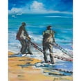 thumbnail image 3 of Slivka, Jane 12x14 Black Modern Framed Museum Art Print Titled - Fishermans Cove, 3 of 5