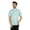 Sky Blue, variant on Inkmeso Mens Printed Designer Mandarin Collar Asian Shirt Casual Relaxed-Fit Button Down Shirts