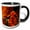 Black/White, variant on 3drose, Orange Marigolds Flowers, 11oz Mug