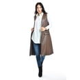thumbnail image 5 of Chaleco largo de vinipiel Roman Fashion /Juvenil, 100 (Café) cafe CH, 5 of 5