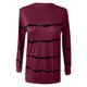 thumbnail image 4 of Pntutb moda mujer cuello redondo manga larga camiseta otoño estampado blusa suelta tops Pntutb Pntutb-4549, 4 of 5