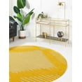 thumbnail image 3 of Rugs.com Kai Collection Rug – 6 Ft Round Yellow Medium-Pile Rug Perfect For Living Rooms, Kitchens, Entryways, 3 of 3