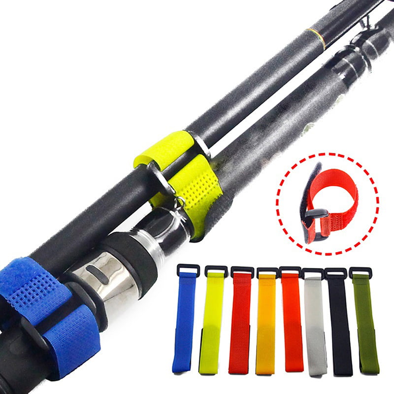 1Pc Fishing Accessories Reusable Fishings Rod Tie Holder Strap Loops Cord BeBWR 