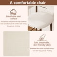 thumbnail image 6 of Bar Stools Set of 2, Legahome 26" Counter Height Bar Stool, Modern Farmhouse Upholstered Counter Chairs with Curved Back & Wood-Grain Metal Legs for Kitchen Island Dining Room, Walnut, 6 of 7