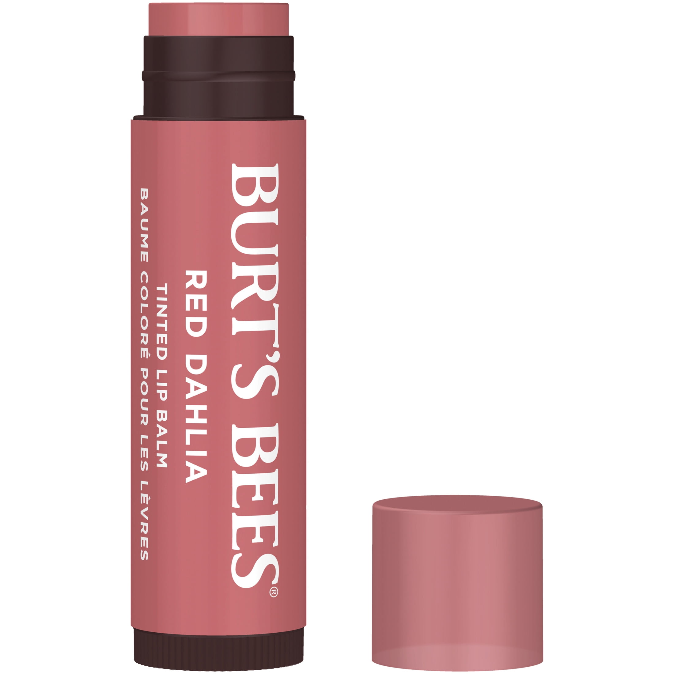 Burt's Bees Red Dahlia Tinted Lip Balm, 1-Pack, 0.15 oz.