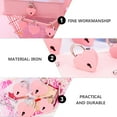 thumbnail image 5 of Tineasur 2Pcs Portable Pink Love Heart Padlock Multi Functional Luggage Lock for Diaries Cabinets, 5 of 6