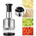 thumbnail image 3 of Mini Manual Onion and Vegetable Chopper, Onion Cutter with Garlic Press for Kitchen, 3 of 4