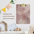 thumbnail image 6 of FMSHPON Snake Skin Rose Gold Clipboard Hardboard Wood Nursing Clip Board and Pull for Standard A4 Letter 13x9 inches, 6 of 7