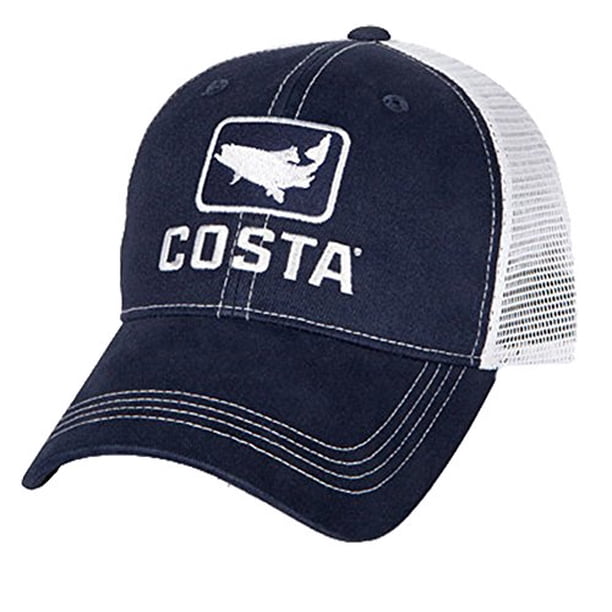 Costa Del Mar Trout Trucker Hat Navy White Extra Large Walmart Com Walmart Com