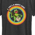 thumbnail image 3 of Muppets - Life's A Happy Song Kermit - Ladies Short Sleeve Classic Fit Tee, 3 of 5
