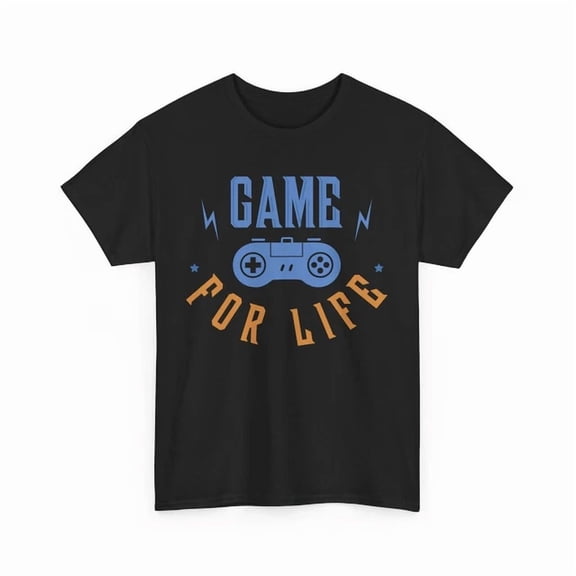 T-Shirt With Game For Life T-Shirt S-5XL, Retro Video Game Tee, Gaming Graphic Shirt