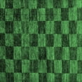 thumbnail image 1 of Ahgly Company Indoor Square Checkered Emerald Green Modern Area Rugs, 5' Square, 1 of 4