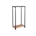 thumbnail image 1 of Pipeline Crossbar Wood Base Garment Rack, Matte Black, 1 of 1