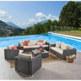 thumbnail image 3 of Noble House Santa Rosa 8 Piece Outdoor Wicker Sofa Set in Multibrown, 3 of 64
