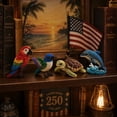 thumbnail image 5 of American 250th Anniversary Wildlife Beaded DIY Kit 4-Piece Bald Eagle Snowy Owl Raven Arctic Fox Craft Set Collectible Beaded Animal Kit for Adults Teens Beginners, 5 of 6
