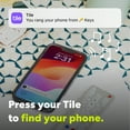 thumbnail image 4 of Life360 Tile Mate Bluetooth Tracker for Keys, Bags, Phones & More, iOS & Android, White 1-Pack (New), 4 of 6