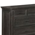 thumbnail image 3 of Benjara Planked Rough Hewn Saw Texture 9 Drawer Dresser with Metal Handle, Gray, 3 of 5
