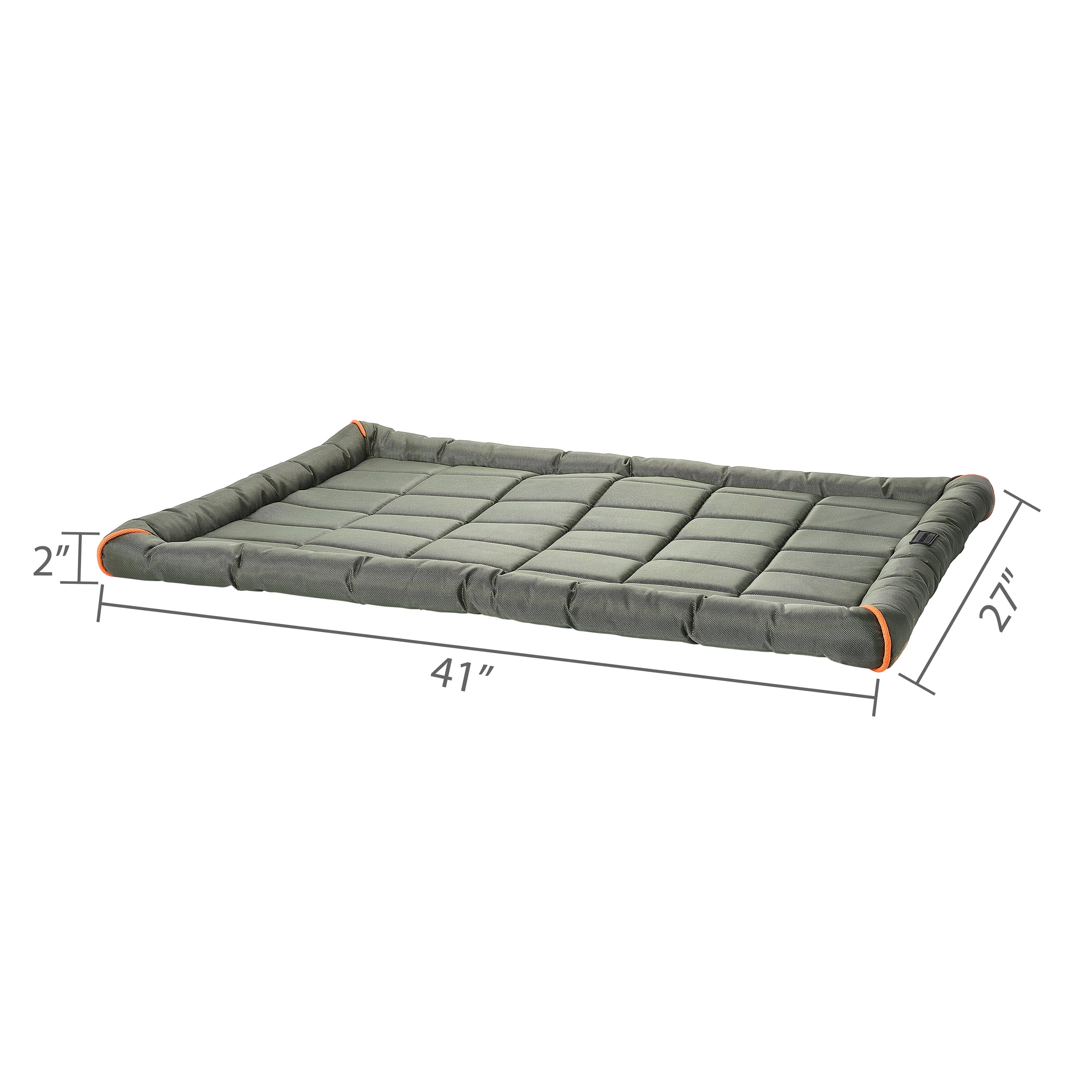 Vibrant Life Durable and Water Resistant Crate Pad, Gray, Small, 17" x 23"