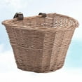 thumbnail image 6 of Monyance Rattan Basket Wicker Bike Basket Vintage Front Storage (Beige)(13.78X10.24X8.66Inches), 6 of 10