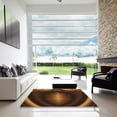 thumbnail image 6 of Ahgly Company Indoor Round Patterned Black Bean Brown Area Rugs, 5' Round, 6 of 6