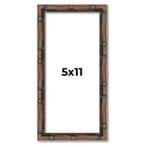 5x11 IN Brown Bamboo (Bonea) Real Wood Picture Frame Width 0.75 Inches | Interior Depth 0.5 Inches