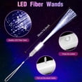 thumbnail image 2 of NOGIS 15 Pcs Fiber Optic Wands White Glow Sticks LED Wedding Wand Light up Party Favor Sticks Flashing Wands with 3 Light Modes for neon Party Wedding Baby Shower Birthday Party Supplies, 2 of 7