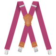 thumbnail image 1 of BIGLUFU Men's Suspenders, with Heavy Duty Clip Wide X-Back for Work Adjustable Suspenders （Rose Red）, 1 of 8