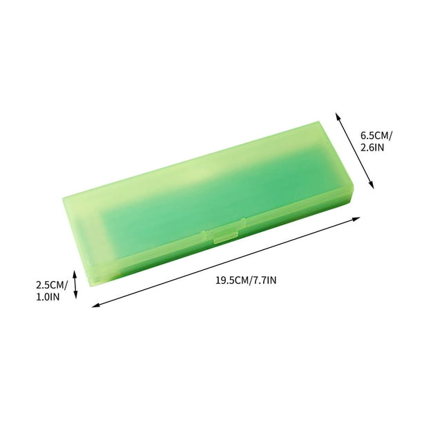 Translucent Frosted Stationery Box Student Storage Pencil Bag Pencil Case Multi-functional Plastic Pencil Case