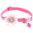 thumbnail image 1 of Flower Pet Collar Adjustable Rhinestone Cute Kitten Collar Bell Dog Collar, 1 of 10