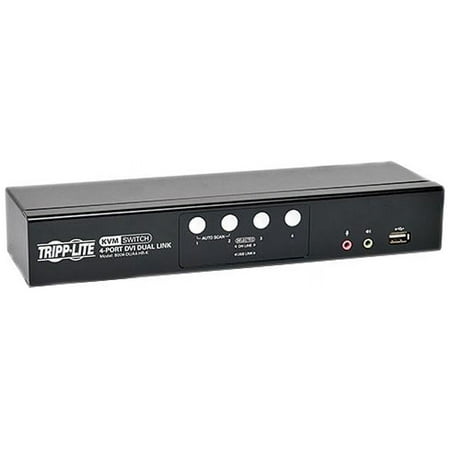 UPC: 0037332183040 | Tripp Lite 4-Port DVI Dual-Link / USB KVM Switch w/ Audio and Cables