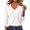 White, variant on Staron Women's V Neck Long Sleeve Knit Sweaters Casual Pullover Tops Fall Winter Solid Cozy Basic Knitwear Black XXL
