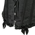 thumbnail image 4 of Grebrafan Corsets for Women Gothic Lace up Bustier Top Black XS, 4 of 5