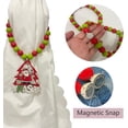 thumbnail image 3 of 2 PCS Christmas Curtain Tieback Buckle, Beaded Curtain Tiebacks, Window Decorations Magnetic Curtain Holdbacks for Living Room/Bedroom Holiday Decor, 3 of 6