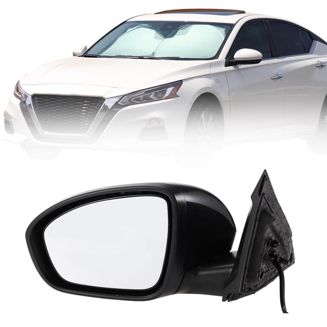 Reemplazo del espejo lateral izquierdo Unique Bargains para Nissan Altima 2019-2023 No.963026CA0A Negro 3 Pines Ajuste del espejo eléctrico Plegado manual Cristal del espejo no calefaccionado