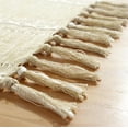 thumbnail image 5 of Cterwk Table Runner with Tassels, Embroidered Cotton Linen Table Runner Boho Table Runners for Christmas Party and Wedding, 130x13 Inches, 5 of 6