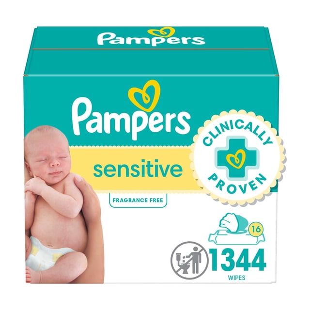 Toallitas para bebés Pampers Sensitive a base de agua 1344