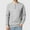 01 Gray, variant on Awdenio Shirts for Men Long Sleeve Casual Waffle Thermal Fashion Pullover Button T-Shirt with Pocket