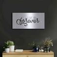 thumbnail image 6 of Luxe Metal Art 'I Love You Forever' by Epic Portfolio, Metal Wall Art, 24"x12", 6 of 10