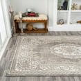 thumbnail image 4 of JONATHAN Y MODERN PERSIAN 8 x 10 Area Rug, Rosalia Cottage Medallion - Beige/Ivory, MDP401D-8, 4 of 11